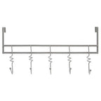 Over Door Grey Hanger with Five Swirl Hooks | Jaxen