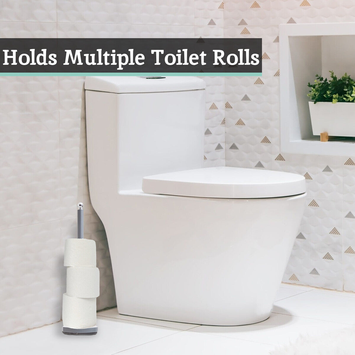 Grey Toilet Roll Holder | Adler