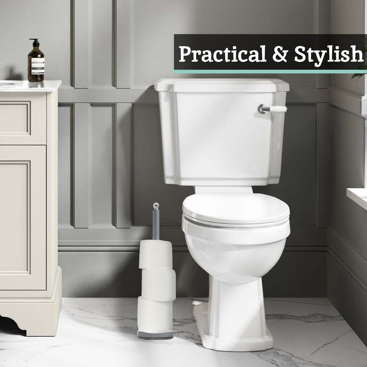 Grey Toilet Roll Holder | Adler