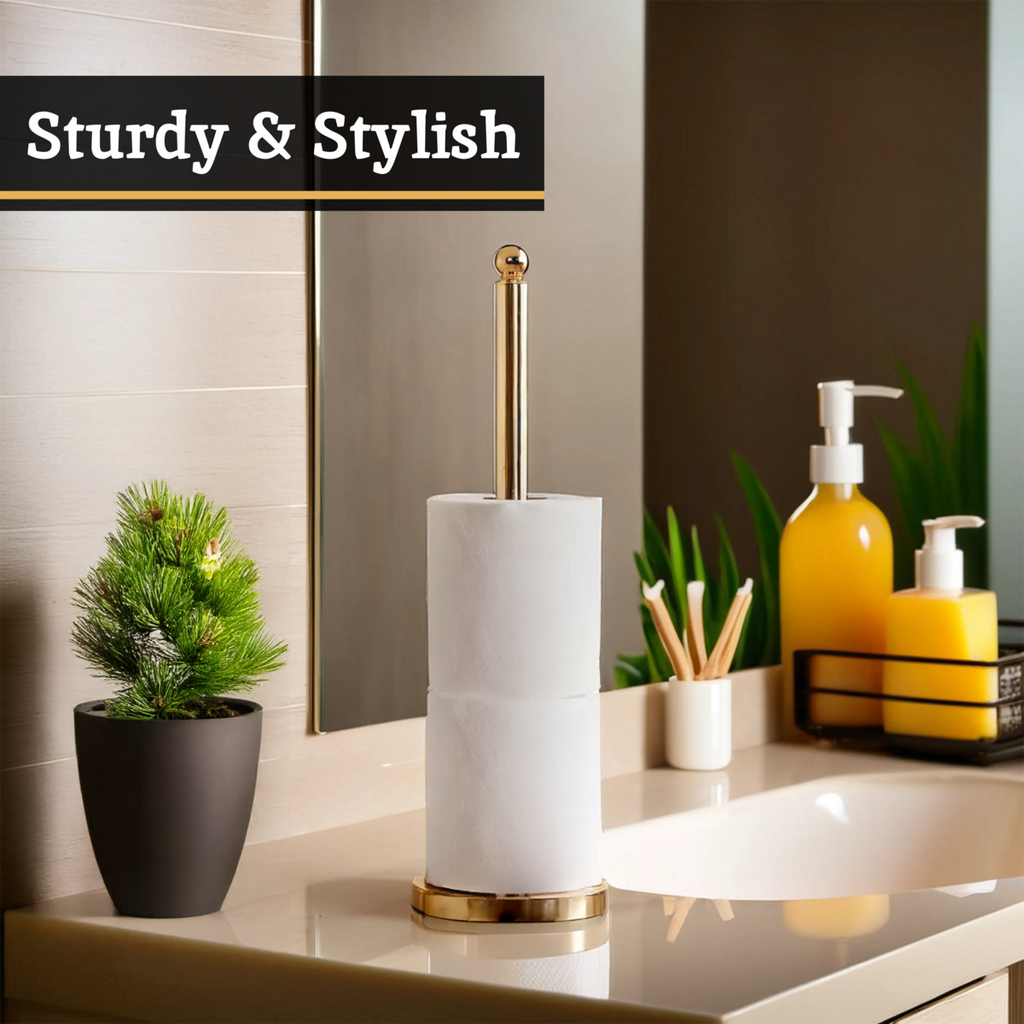 Gold Finish Toilet Roll Holder | Adler