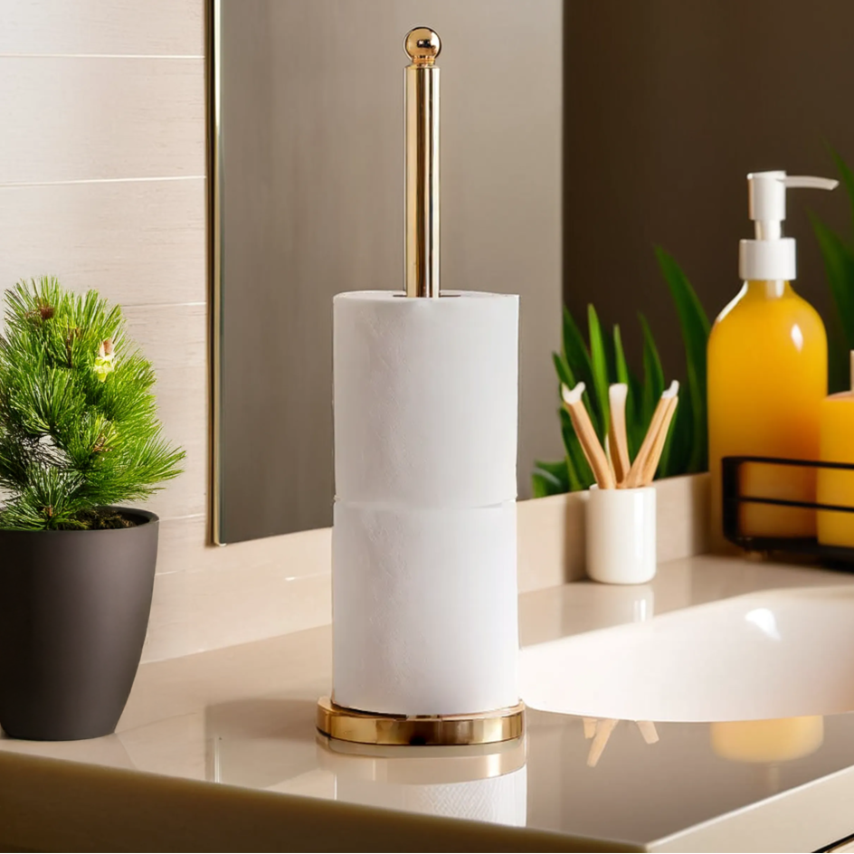Gold Finish Toilet Roll Holder | Adler