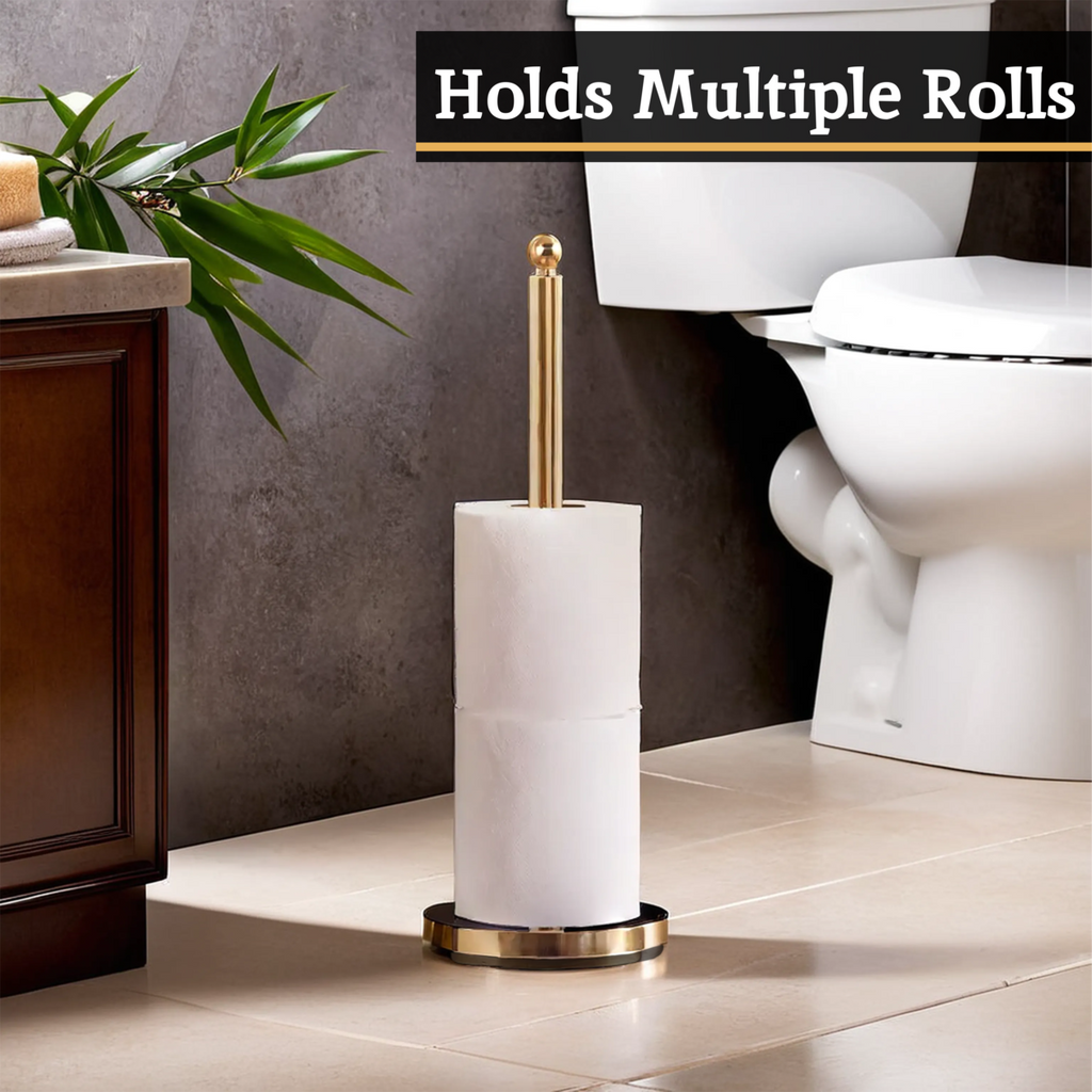 Gold Finish Toilet Roll Holder | Adler