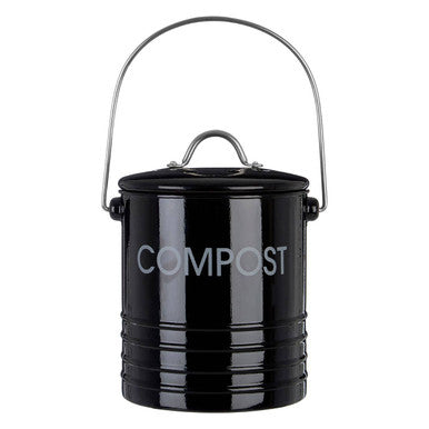 Black Bin with Handle | Compost