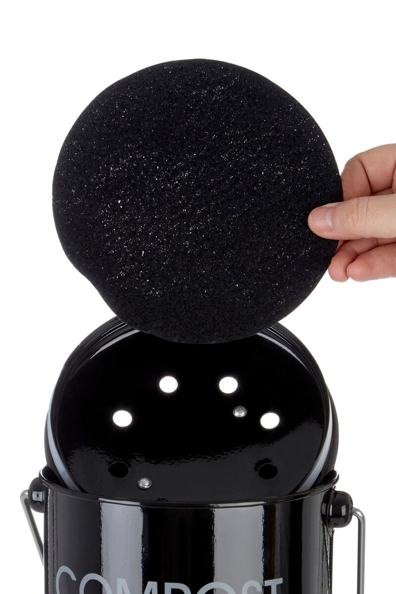 Black Bin with Handle | Compost