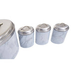 4 Piece Marble Effect Kitchen Storage Set | Easton