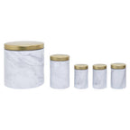 5 Piece Kitchen Storage Set in Marble Effect | Easton