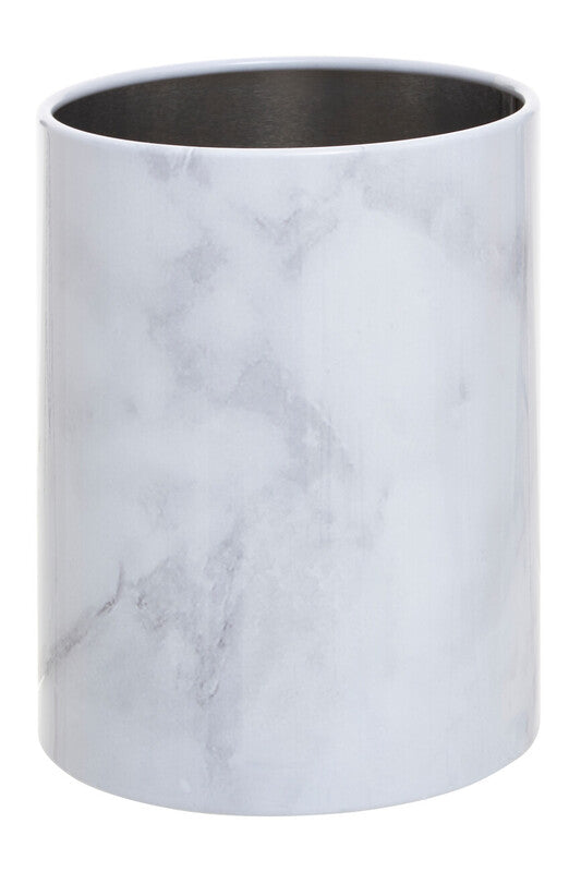 White Marble Effect Utensil Holder | Easton