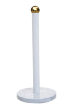 Easton White Marble Effect and Gold  Kitchen Roll Holder
