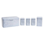 5 Piece Marble Effect Kitchen Storage Set | Easton
