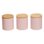 Set Of Three Pink Canisters | Alton