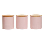 Set Of Three Pink Canisters | Alton