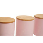 Set Of Three Pink Canisters | Alton