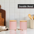 Set Of Three Pink Canisters | Alton