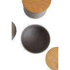 Set Of Three Grey Canisters | Alton