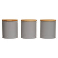 Set Of Three Grey Canisters | Alton