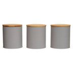 Set Of Three Grey Canisters | Alton