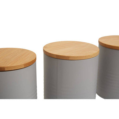Set Of Three Grey Canisters | Alton