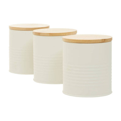 Set Of Three Cream Canisters | Alton