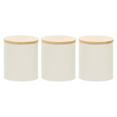Set Of Three Cream Canisters | Alton