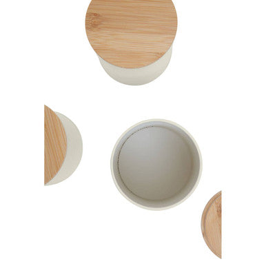 Set Of Three Cream Canisters | Alton