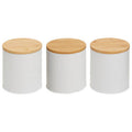 Set Of Three White Canisters | Alton