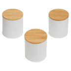 Set Of Three White Canisters | Alton