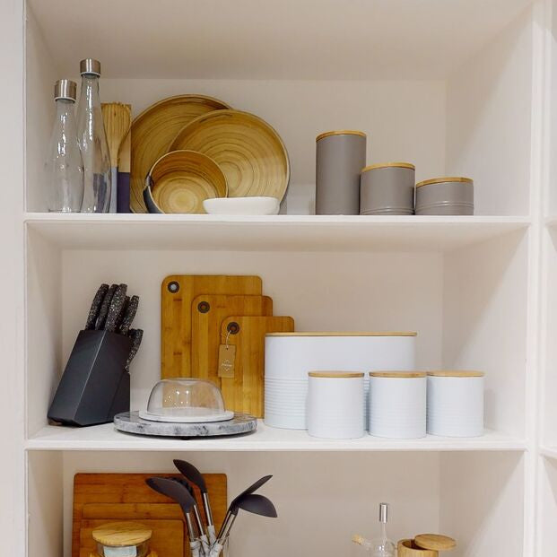 Set Of Three White Canisters | Alton
