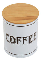 White Metal Coffee Canister | Grocer