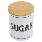 White Metal Sugar Canister | Grocer