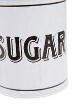 White Metal Sugar Canister | Grocer