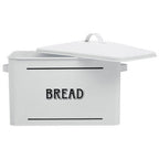 White Metal Bread Bin | Grocer