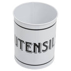 White Metal Utensil Holder | Grocer