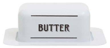 White Metal Butter Dish | Grocer