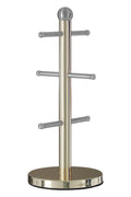 6 Cup Gold Finish Mug Tree | Hirano