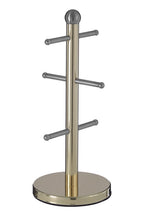 6 Cup Gold Finish Mug Tree | Hirano