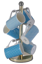 6 Cup Gold Finish Mug Tree | Hirano