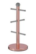 6 Cup Copper Finish Mug Tree | Hirano
