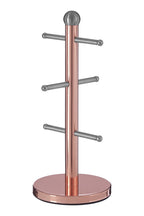 6 Cup Copper Finish Mug Tree | Hirano