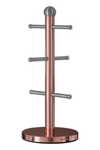 6 Cup Copper Finish Mug Tree | Hirano