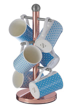 6 Cup Copper Finish Mug Tree | Hirano