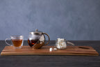 Fuso 650ml Grey Stainless Steel And Glass Teapot