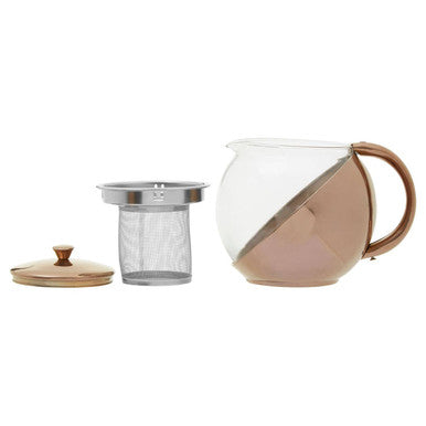 Stainless Steel Teapot with Copper Finished Infuser | Fuso