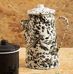 Hygge Black And White Patterned Coffee Pot