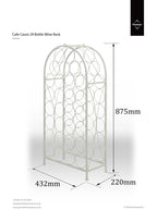Cream 29 Bottles Wine Rack | Cafe Cassis