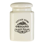 Set of Six Cream Spice Jars | Vintage Home