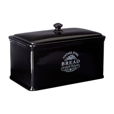 Black Dolomite Bread Crock | Vintage Home