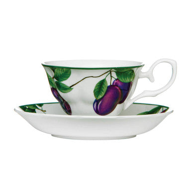 Sugar Plum Cup and Saucer | Orchard Fruits