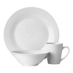 12 Piece White Porcelain Dinner Set | Elmira