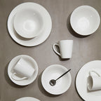 12 Piece White Porcelain Dinner Set | Elmira