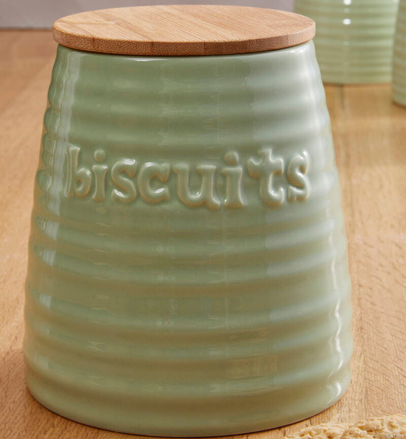 Green Dolomite Biscuit Canister | Winnie